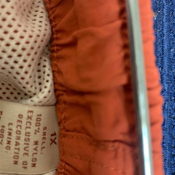 Caribbean burnt orange swim trunks 1X - Picture 3 of 4